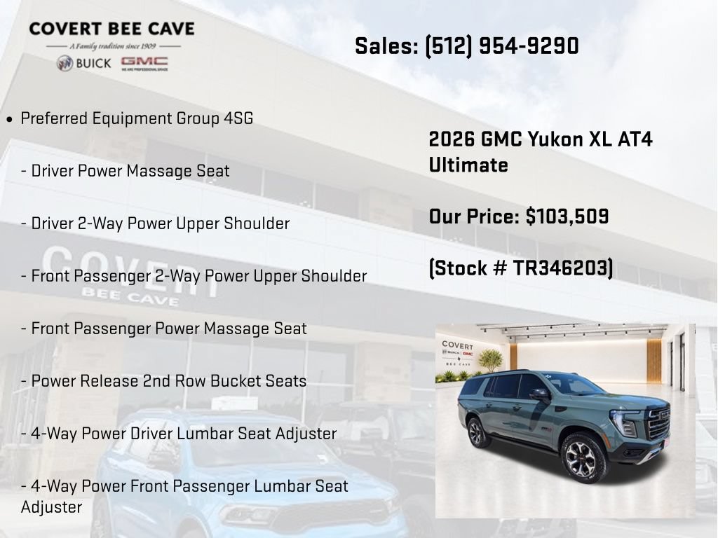 New 2026 GMC Yukon XL AT4 Ultimate AWD/4WD image 7