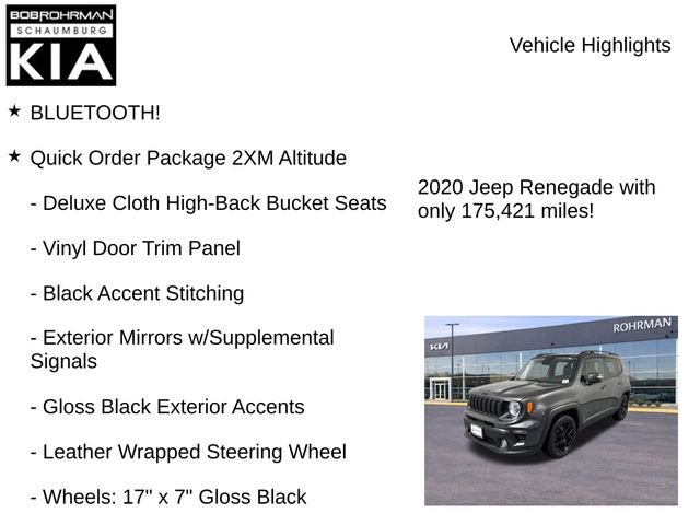 Used 2020 Jeep Renegade Altitude FWD image 8