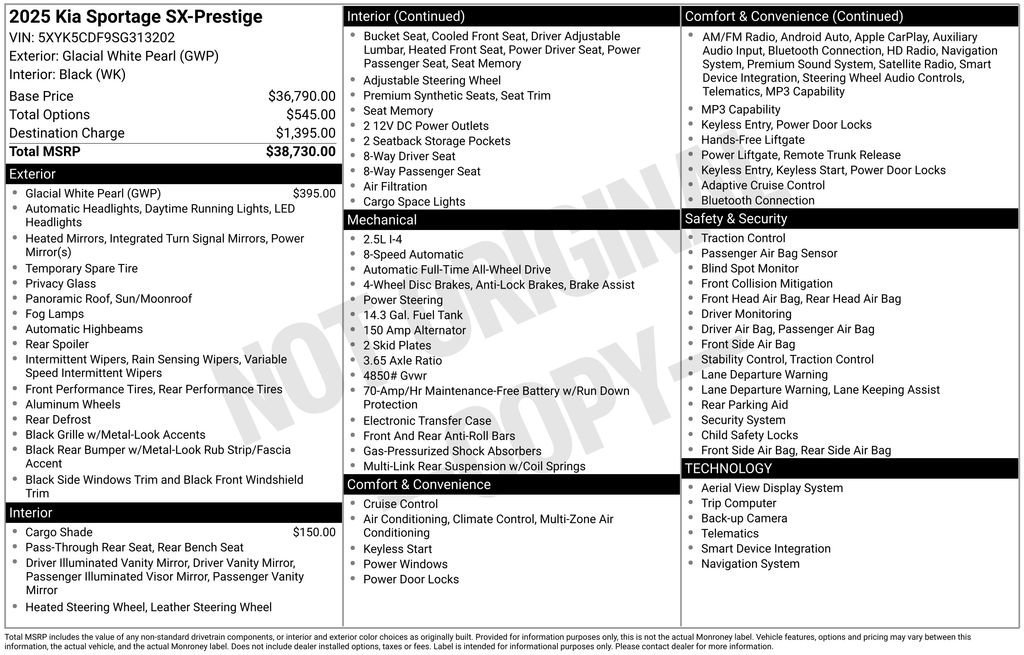 Used 2025 Kia Sportage SX image 23