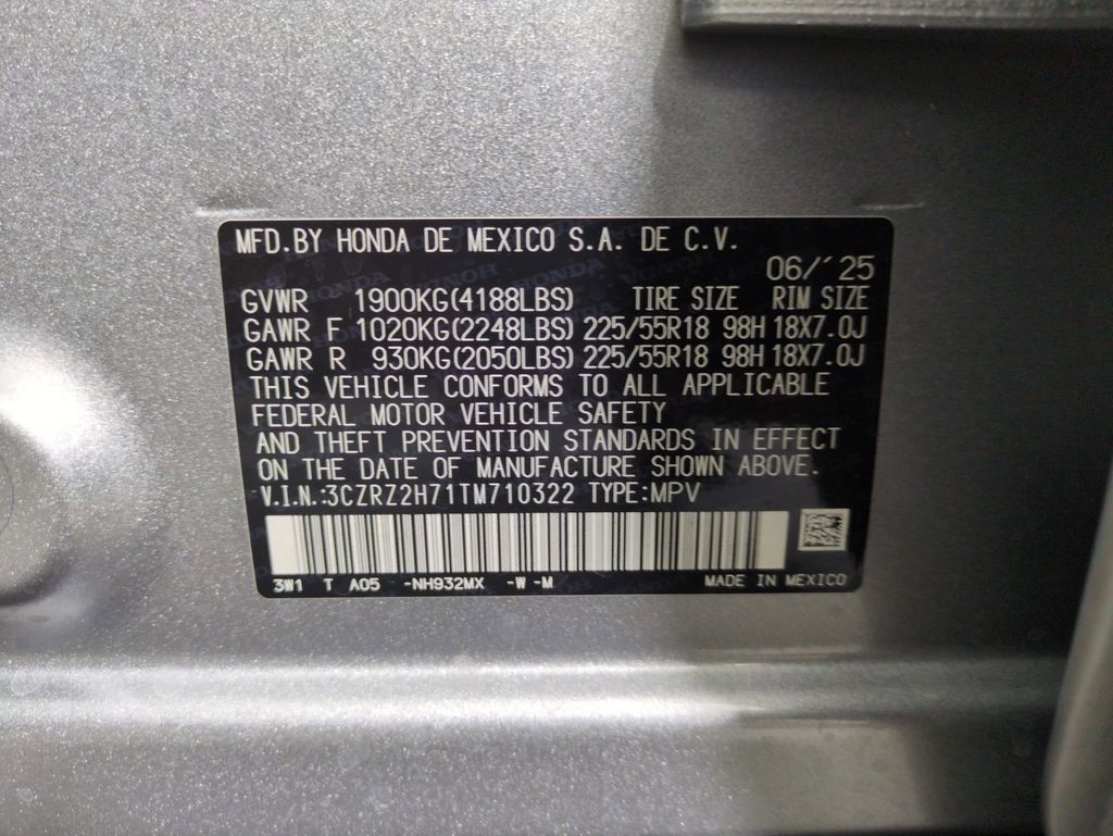 New 2026 Honda HR-V EX-L image 29