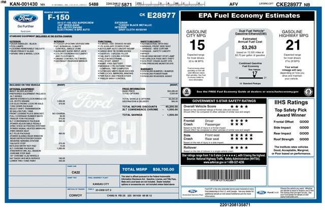 Used 2012 Ford F150 XLT w/ XLT Chrome Pkg RWD image 26