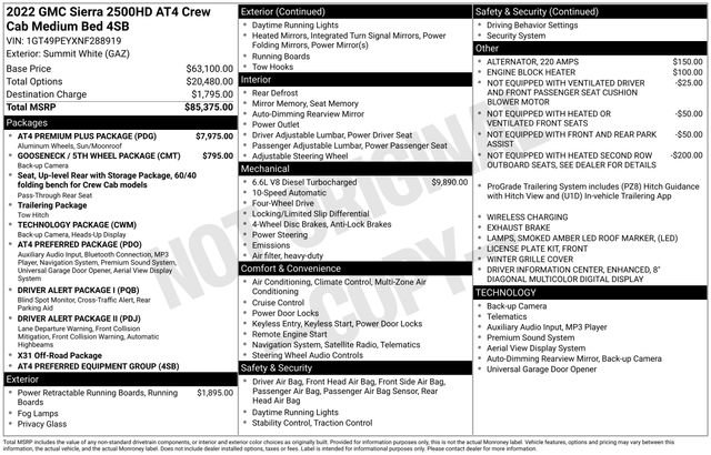 Certified 2022 GMC Sierra 2500 AT4 w/ AT4 Premium Plus Package image 39