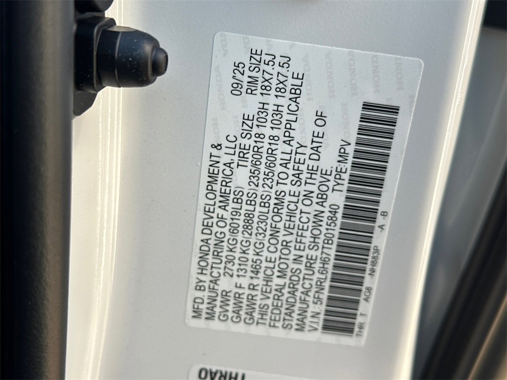 New 2026 Honda Odyssey EX-L image 36