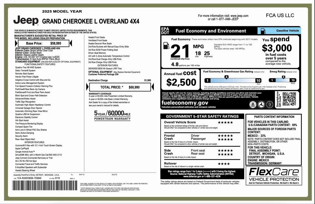 New 2025 Jeep Grand Cherokee L Overland video 2