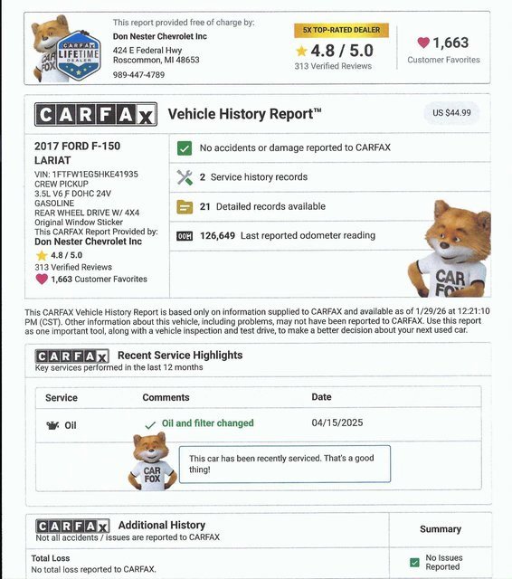 Used 2017 Ford F150 Lariat w/ Equipment Group 502A Luxury image 5