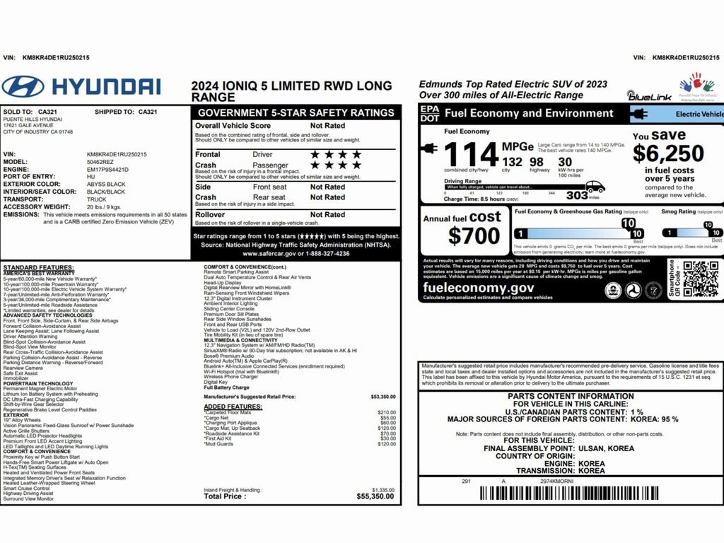 Used 2024 Hyundai Ioniq 5 Limited image 2