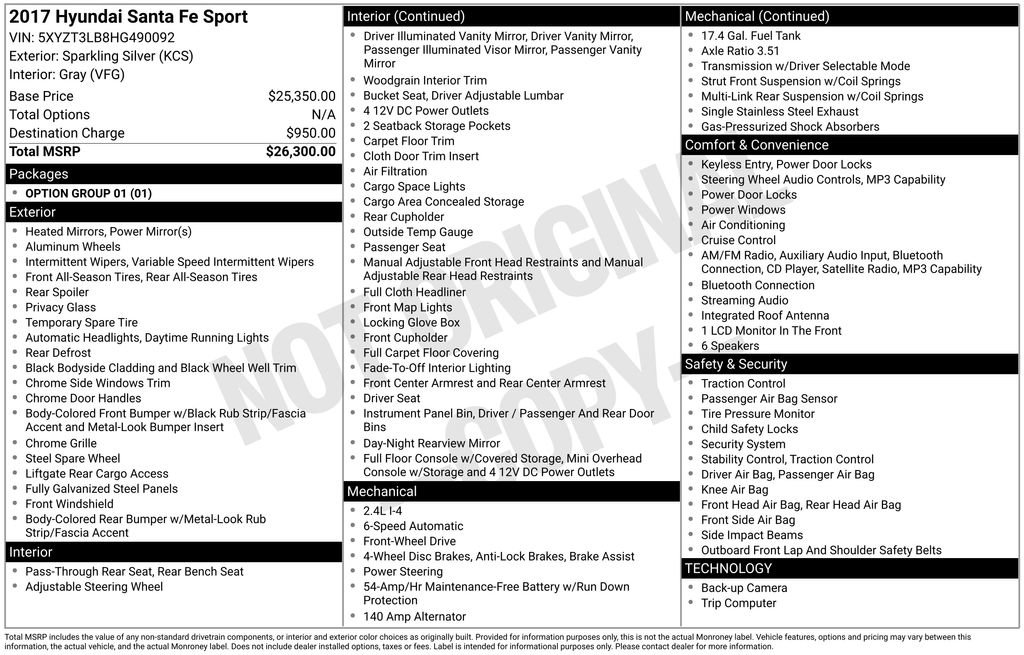 Used 2017 Hyundai Santa Fe Sport FWD image 32