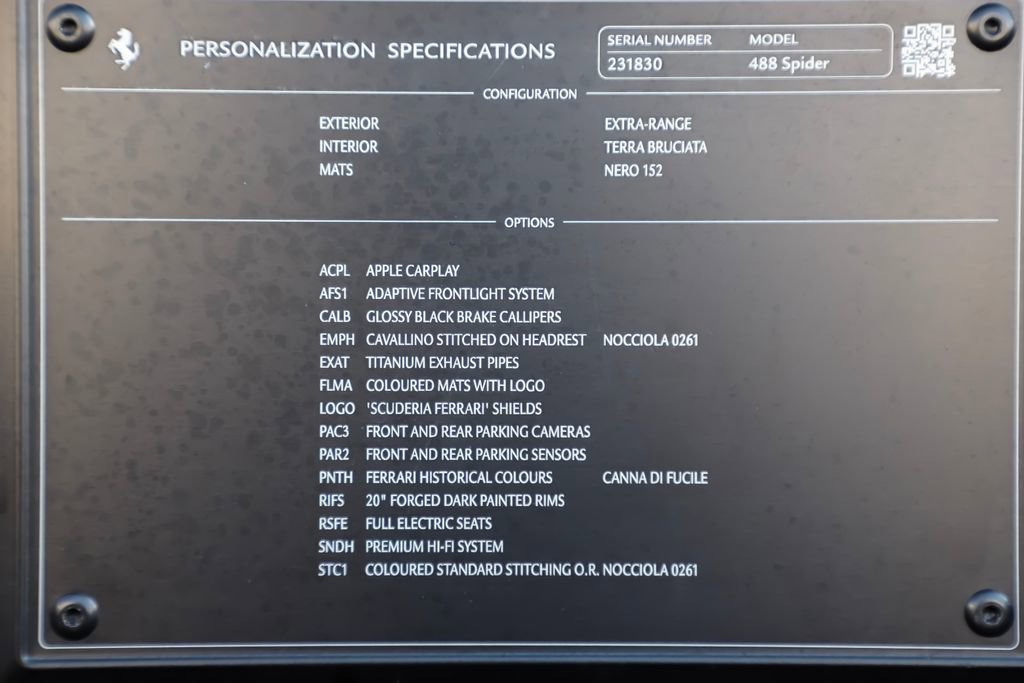 Certified 2018 Ferrari 488 Spider image 31