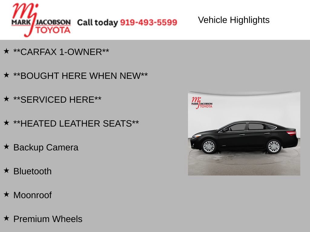 Used 2014 Toyota Avalon Limited FWD image 5
