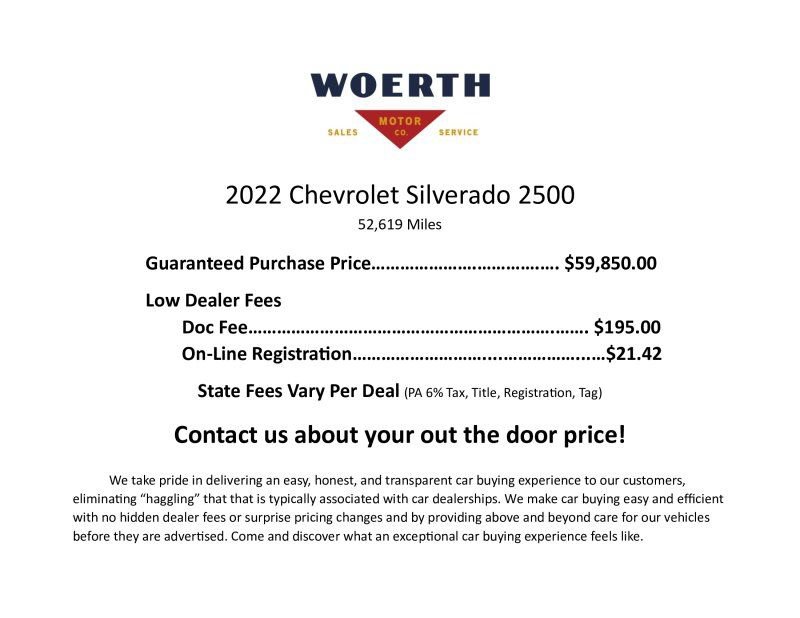 Used 2022 Chevrolet Silverado 2500 High Country w/ Z71 Off-Road Package AWD/4WD image 3