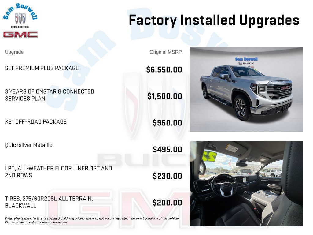 Used 2022 GMC Sierra 1500 SLT w/ SLT Premium Plus Package AWD/4WD image 4