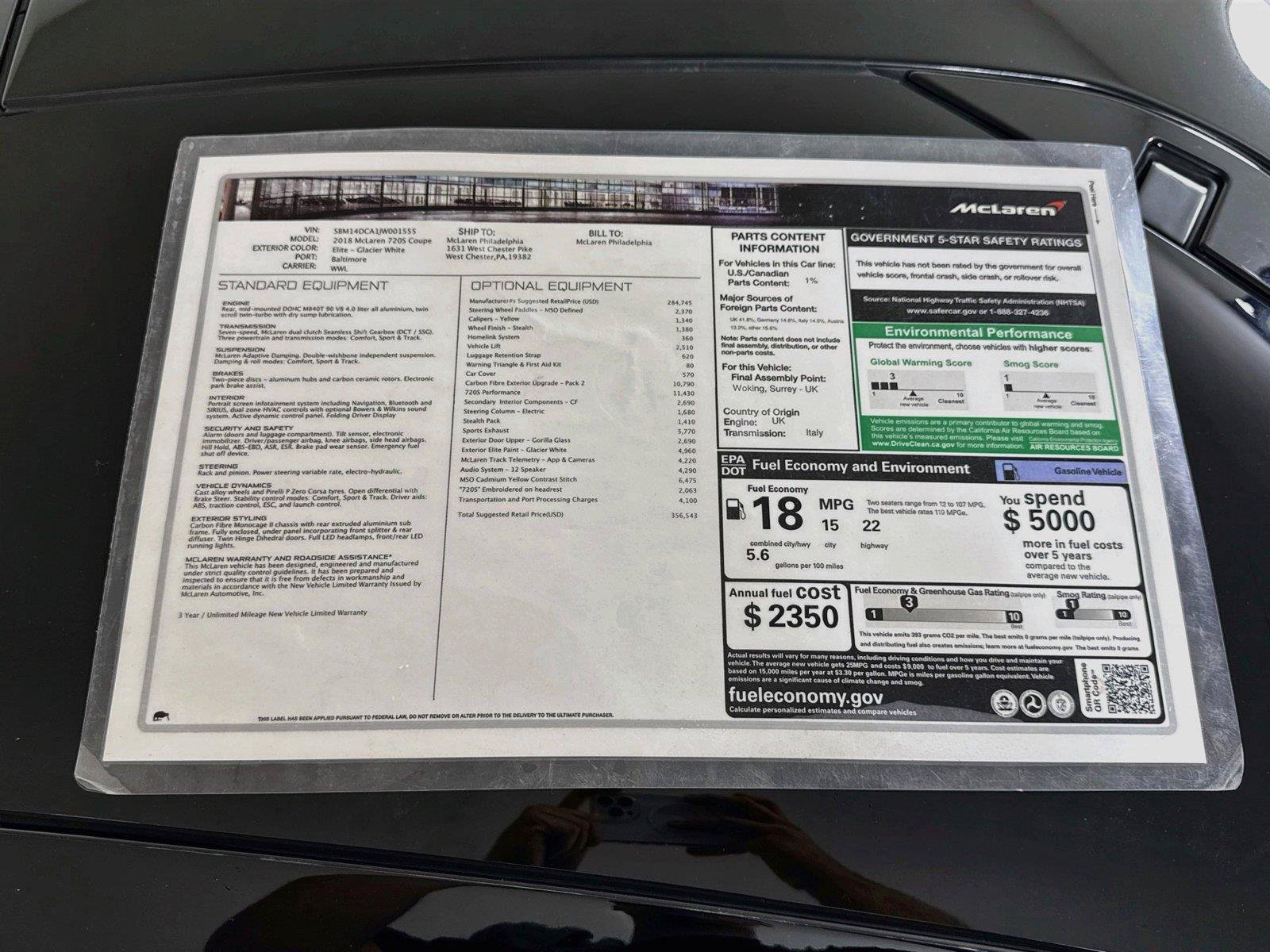 Used 2018 McLaren 720S Performance RWD image 40