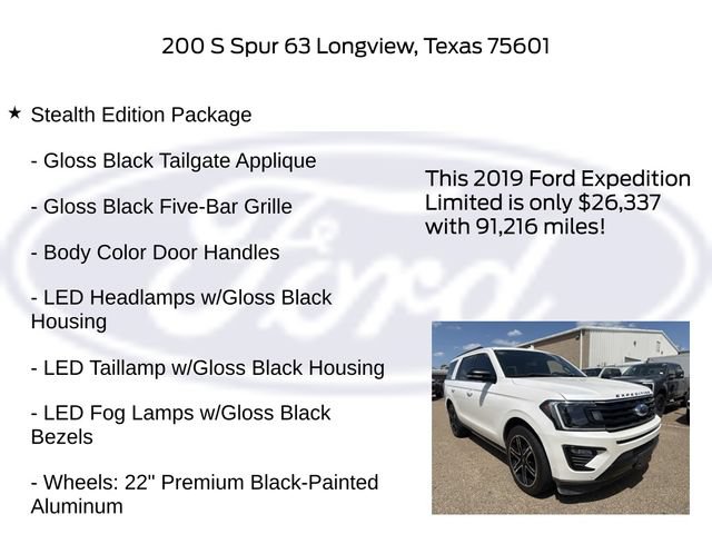 Used 2019 Ford Expedition Limited w/ Equipment Group 303A RWD image 17