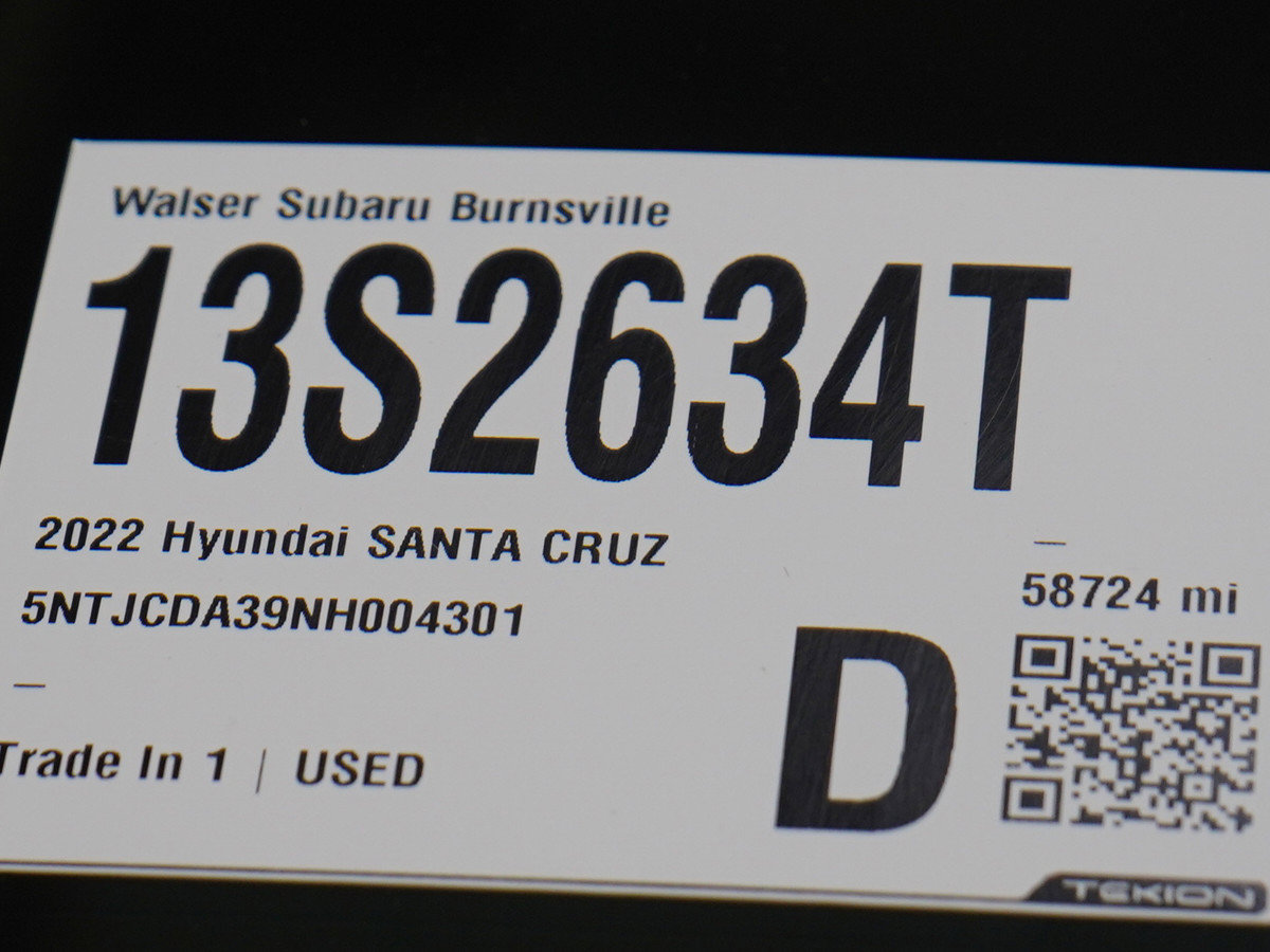 Used 2022 Hyundai Santa Cruz SEL w/ Activity Package AWD/4WD image 27