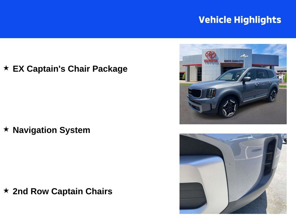 Used 2023 Kia Telluride EX w/ EX Captain's Chair Package FWD image 4