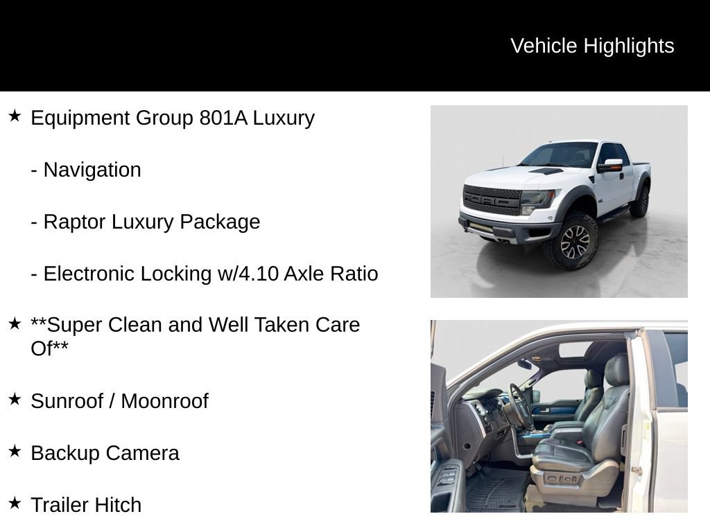Used 2013 Ford F150 Raptor w/ Luxury Equipment Group AWD/4WD image 16