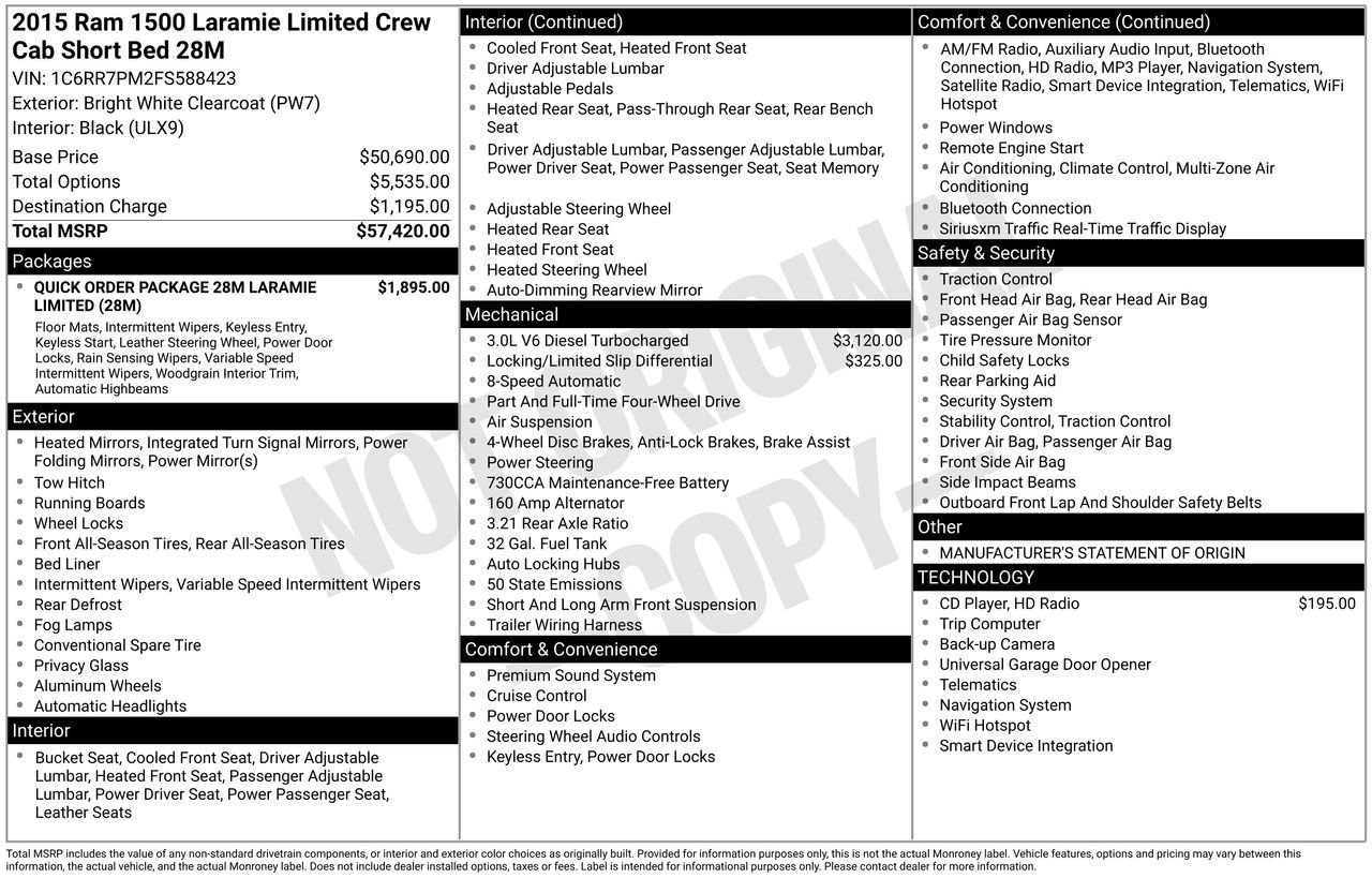Used 2015 RAM 1500 Limited image 38