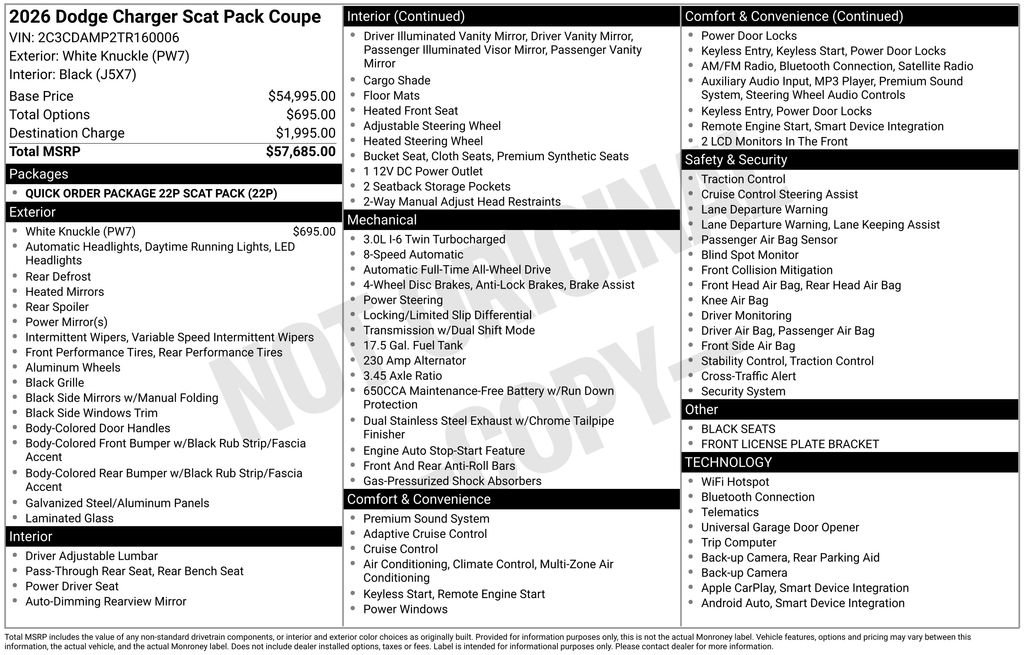New 2026 Dodge Charger Scat Pack image 2