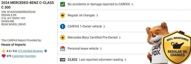 Certified 2024 Mercedes-Benz C 300 Sedan image 3