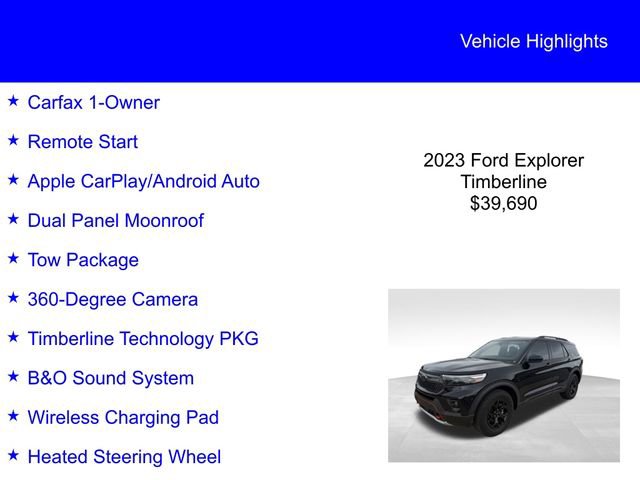 Used 2023 Ford Explorer Timberline w/ Timberline Technology Package AWD/4WD image 2