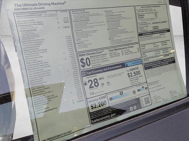 New 2026 BMW X2 xDrive28i image 19