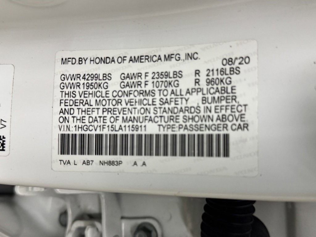 Used 2020 Honda Accord LX image 11