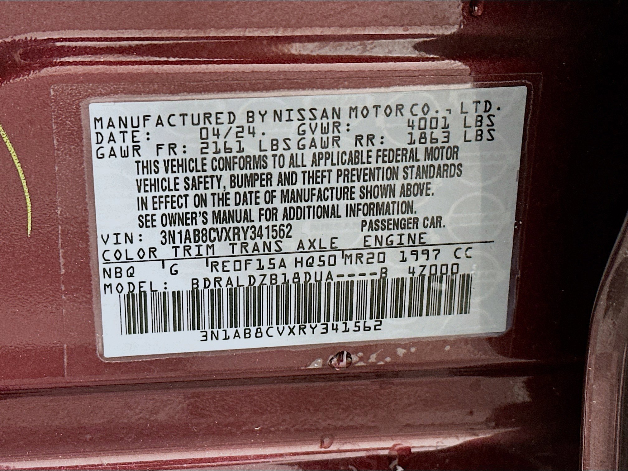 Used 2024 Nissan Sentra SV FWD image 12