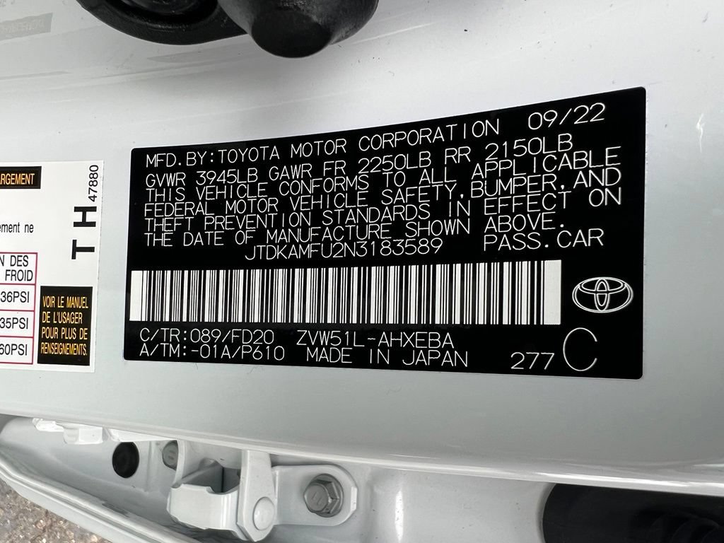 Certified 2022 Toyota Prius LE FWD image 39