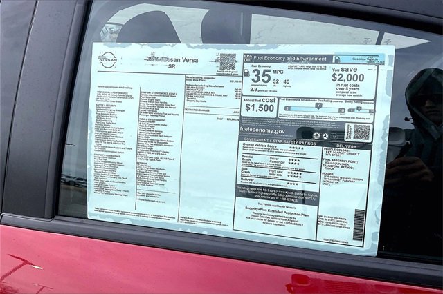 New 2025 Nissan Versa SR w/ Trunk Package image 13