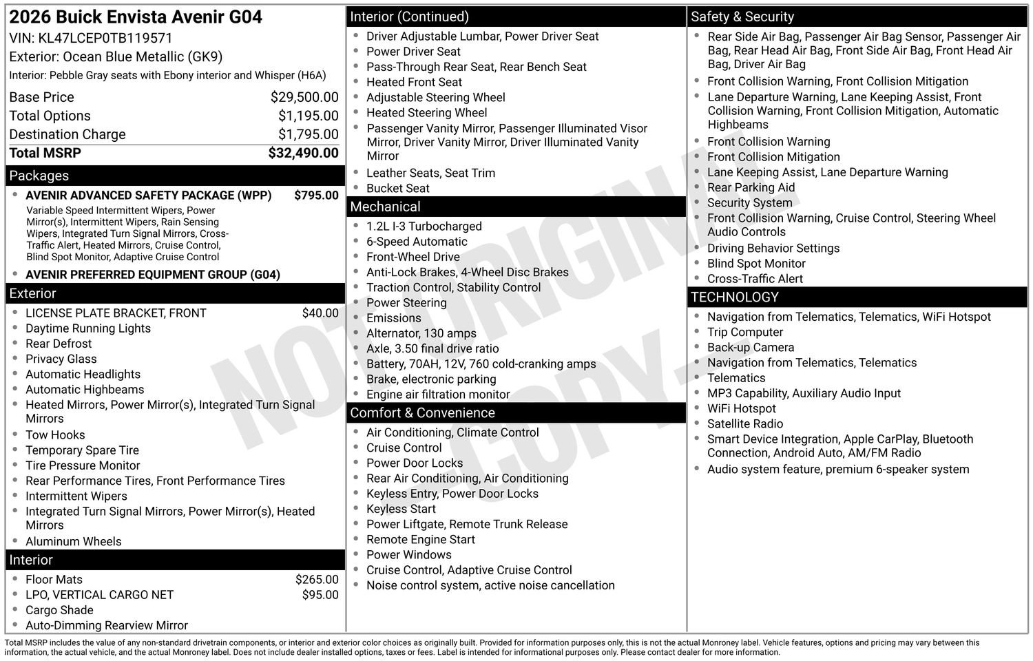 New 2026 Buick Envista Preferred FWD image 14
