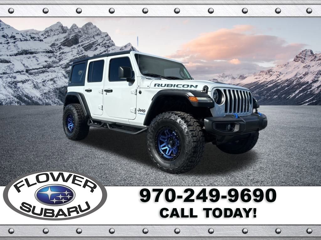 Used 2021 Jeep Wrangler Unlimited Rubicon 4xe w/ Cold Weather Group image 1