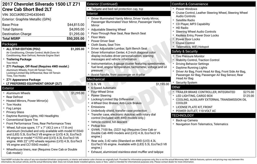 Used 2017 Chevrolet Silverado 1500 LT w/ All Star Edition image 31