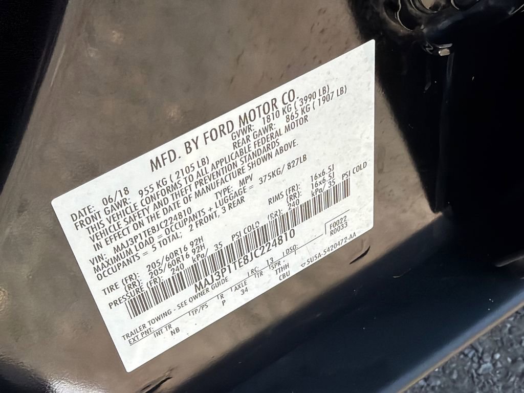 Used 2018 Ford EcoSport SE w/ SE Cold Weather Package FWD image 31