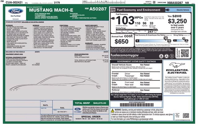 Used 2022 Ford Mustang Mach-E Premium RWD image 5