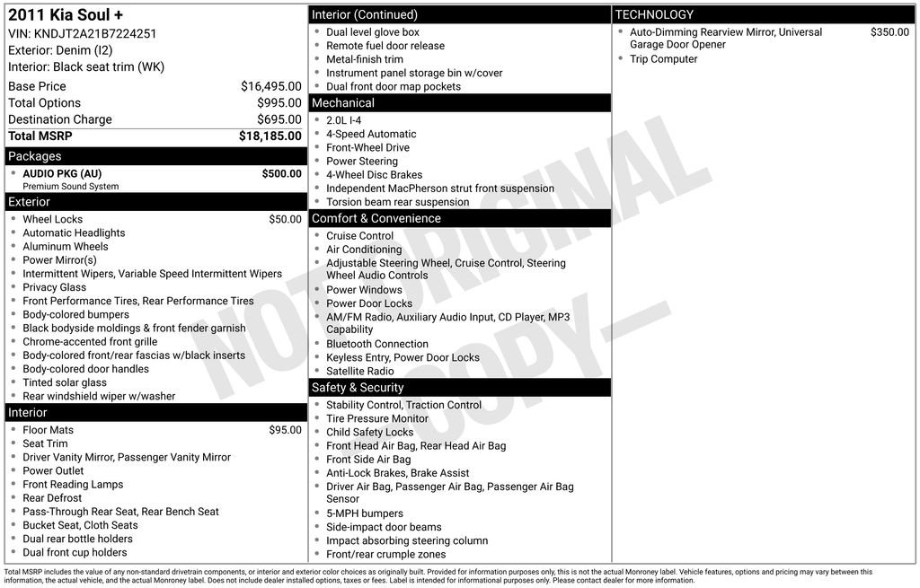 Used 2011 Kia Soul + w/ Audio Pkg FWD image 29