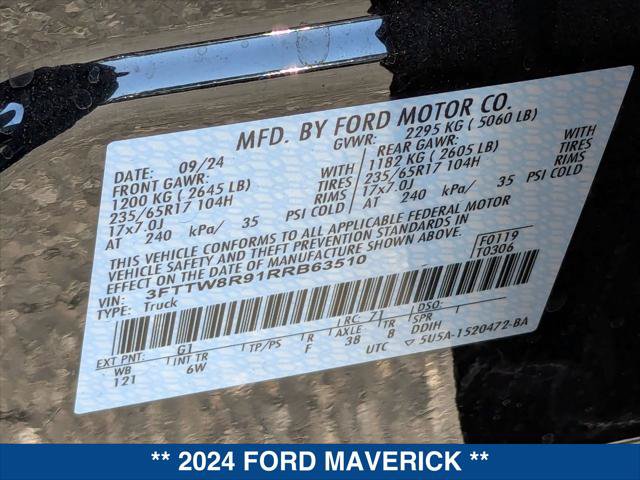 New 2024 Ford Maverick Tremor w/ Tremor Off-Road Package AWD/4WD image 21