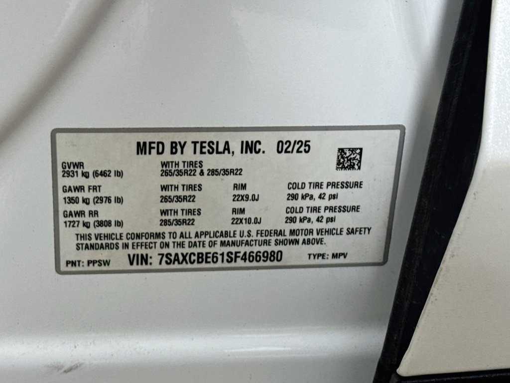 Used 2025 Tesla Model X Plaid AWD/4WD image 30