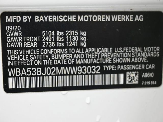 Used 2021 BMW 540i RWD image 8