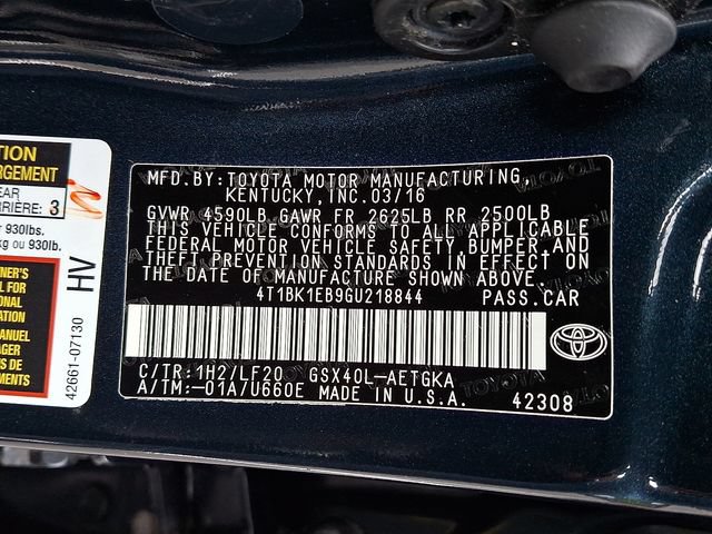 Used 2016 Toyota Avalon XLE Premium FWD image 28