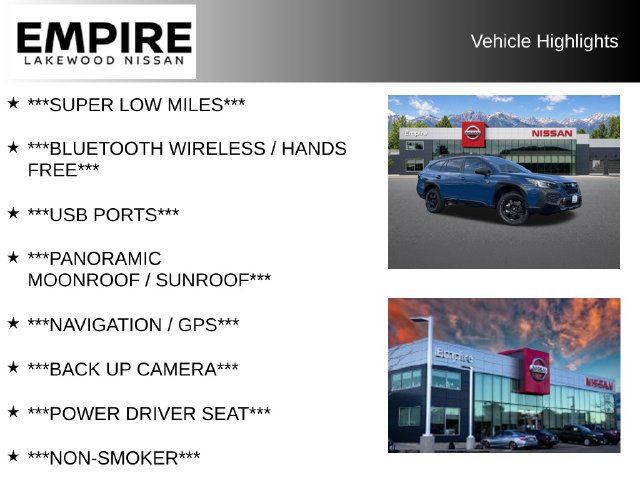 Used 2025 Subaru Outback Wilderness AWD/4WD image 2