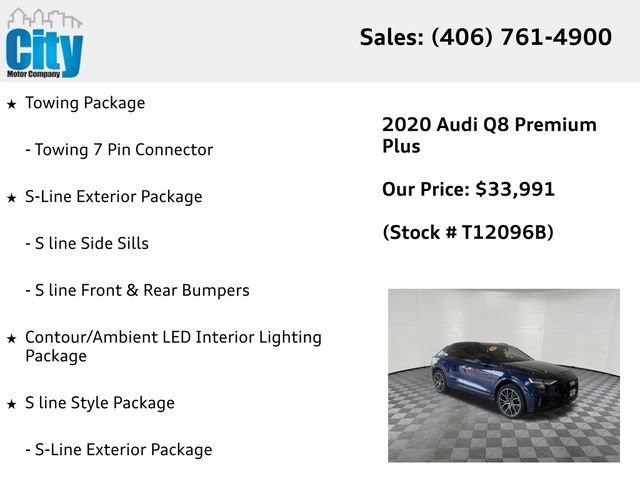 Used 2020 Audi Q8 Premium Plus w/ Premium Plus Package AWD/4WD image 13
