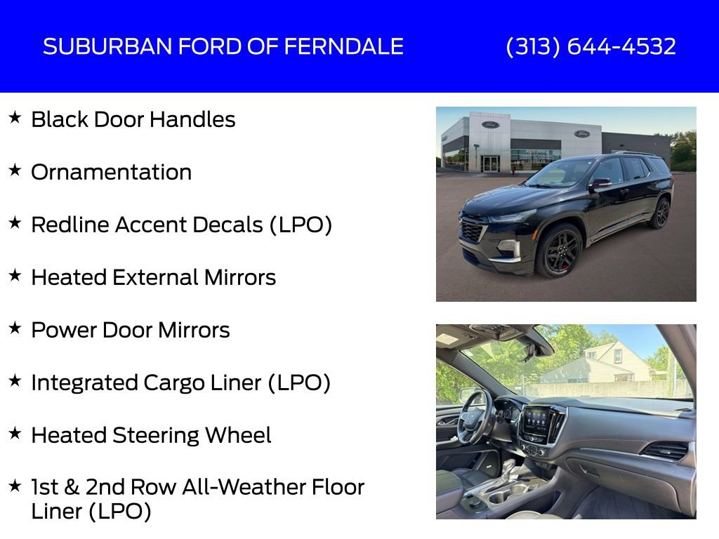 Used 2022 Chevrolet Traverse Premier w/ Redline Edition AWD/4WD image 25