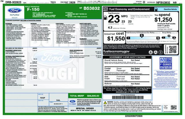 Certified 2022 Ford F150 Lariat w/ Equipment Group 501A Mid AWD/4WD image 32