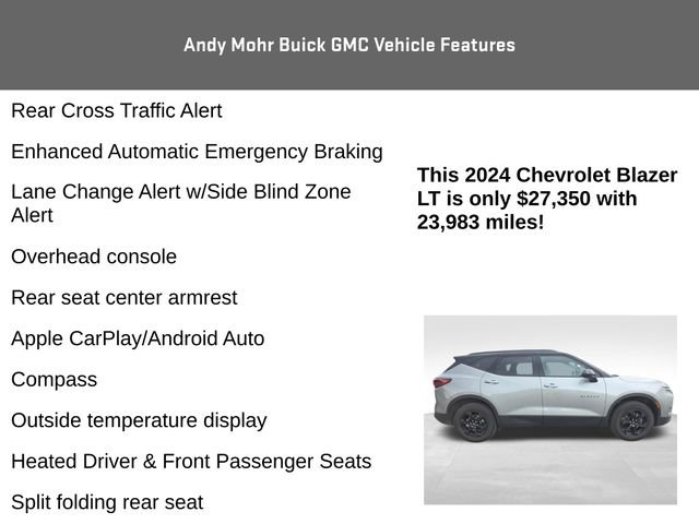 Used 2024 Chevrolet Blazer LT w/ Convenience Package FWD image 14