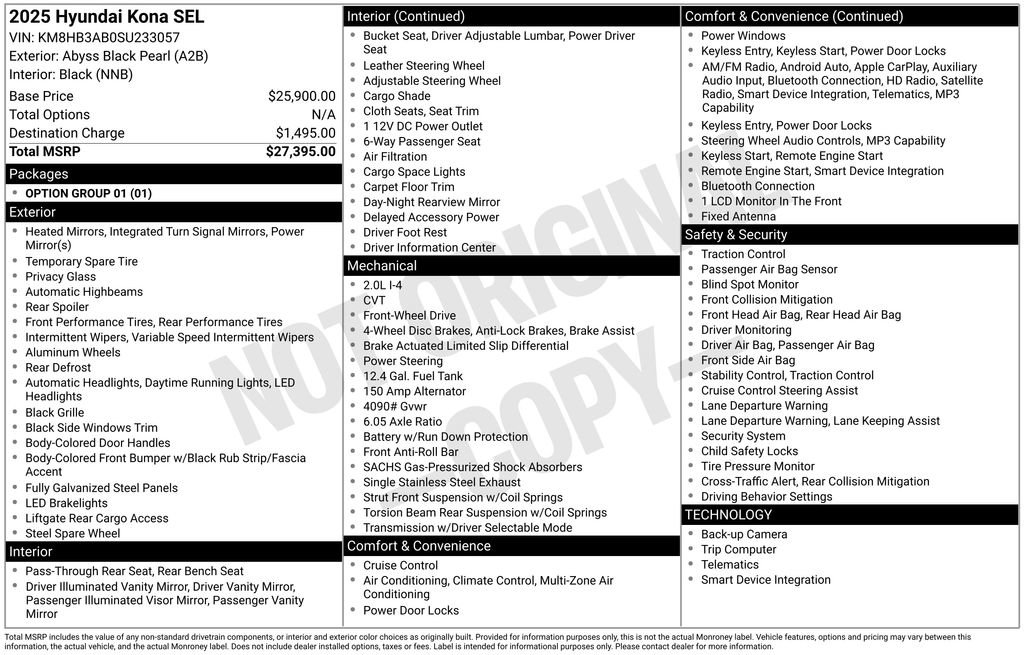 Used 2025 Hyundai Kona SEL image 4