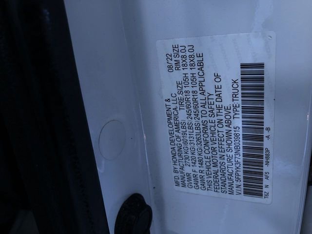 Used 2022 Honda Ridgeline RTL-E image 26