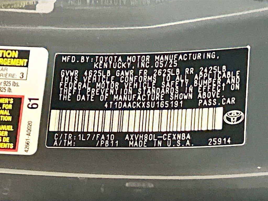 Used 2025 Toyota Camry LE w/ Convenience Package FWD image 28