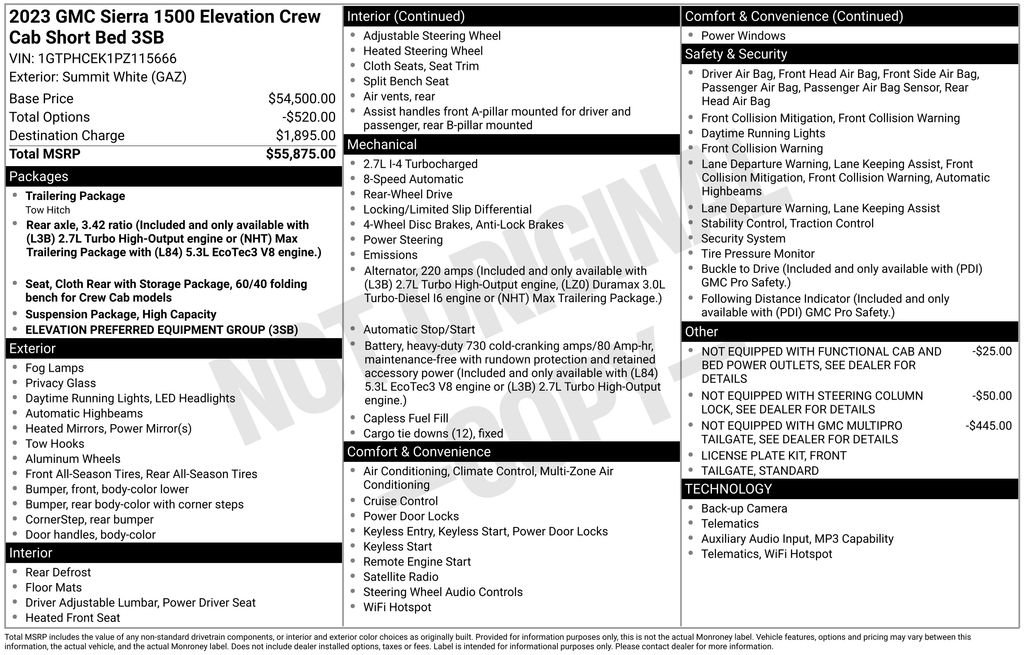 Used 2023 GMC Sierra 1500 Elevation image 8