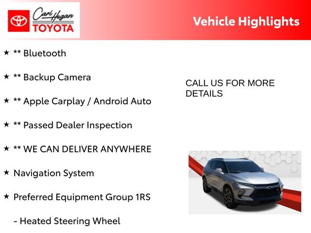 Used 2024 Chevrolet Blazer RS w/ Driver Confidence II Package FWD image 5