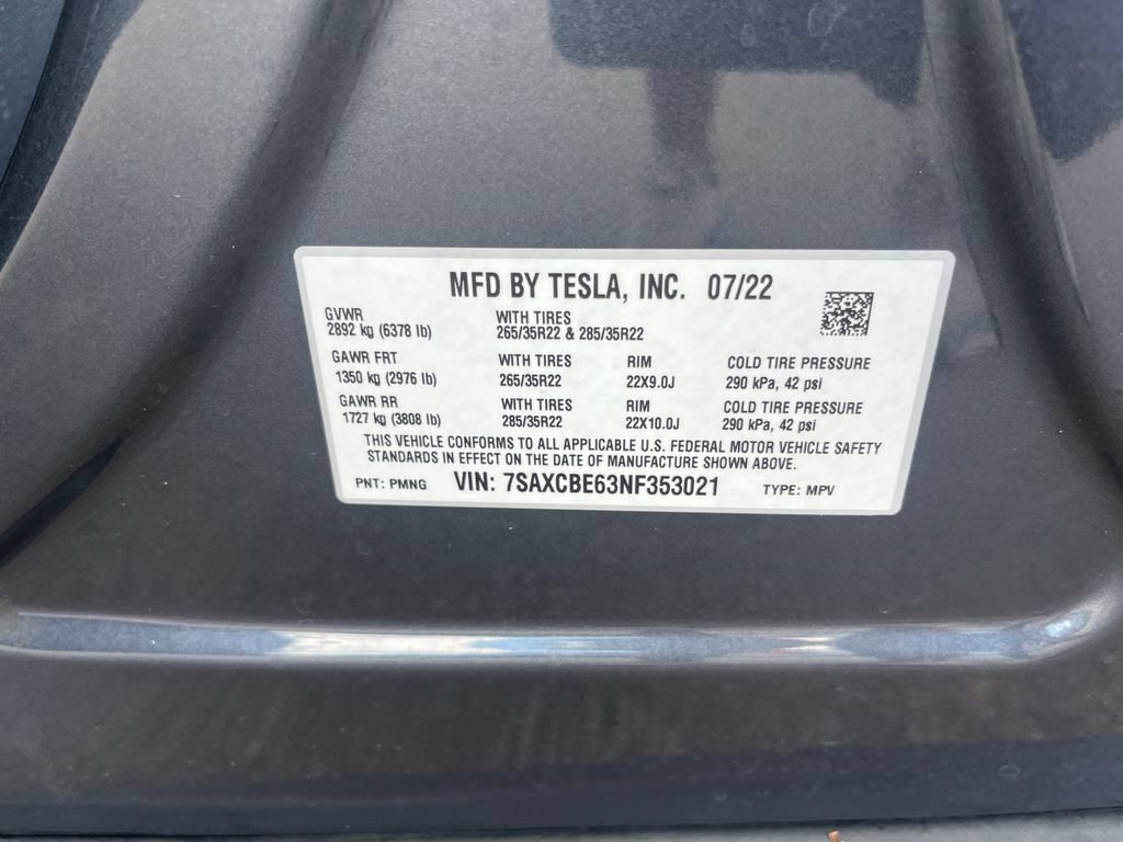 Used 2022 Tesla Model X Plaid AWD/4WD image 30